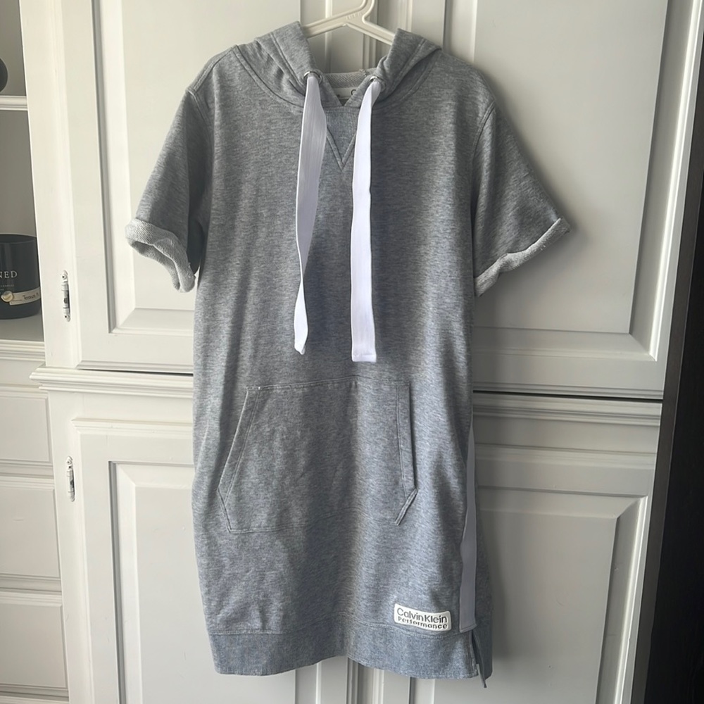 Calvin Klein hooded sweatshirt dress
